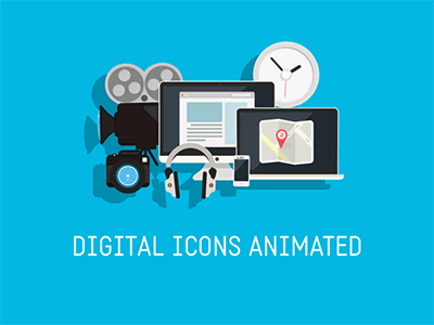 digital icon pack animated promo 3 平面設計欣賞：活潑靈動的創意Gif動畫作品