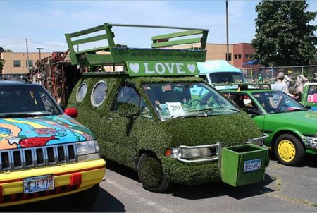 绿色环保的车