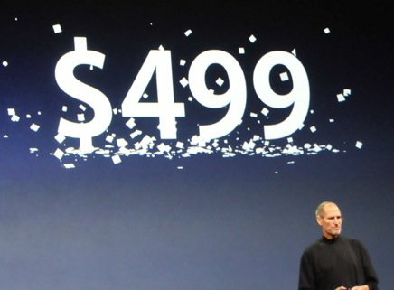 可配物理键盘 苹果iPad售价499美元起
