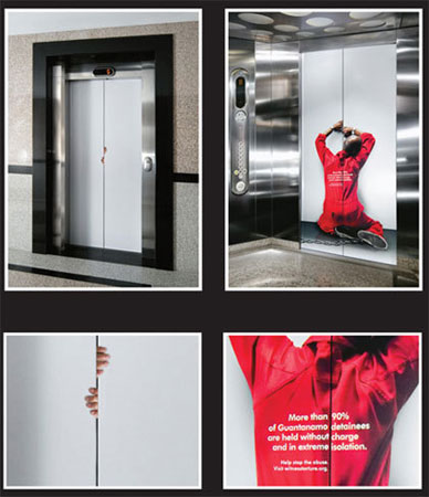 電梯創意廣告