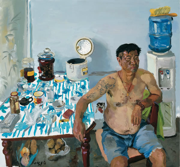 《徐子》,布面油画,140cm x 150cm,2010年