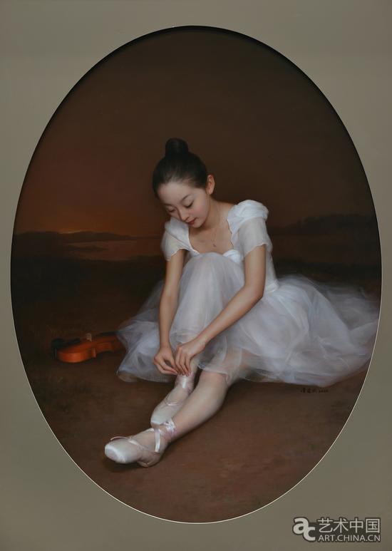 谭建武 孤单芭蕾之五 90x120cm 布面油画 2016