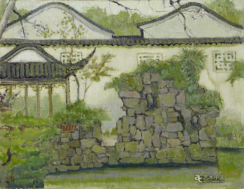 布面油画 48cm×62cm 庞薰琹 1981 庞薰琹美术馆藏