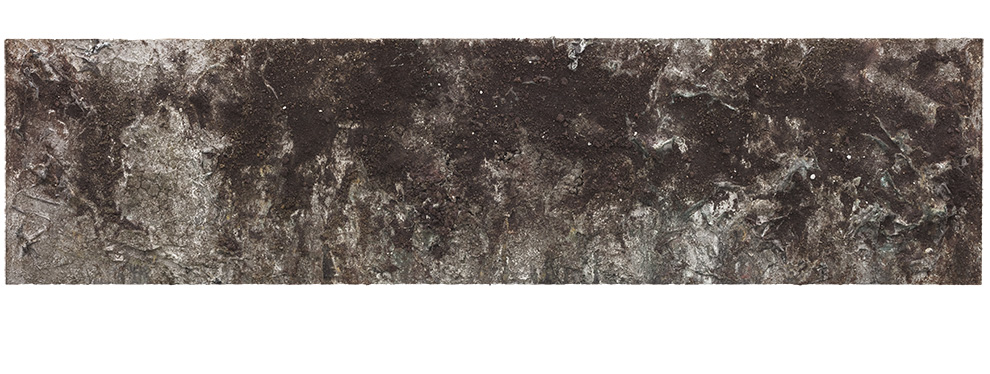 《书卷》十九90x360cm--木质构造、宣纸、麻布、矿物·植物·土质颜料-、金银粉、金属渣--2018年.jpg