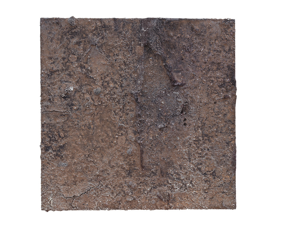 《金银蚀》十三--40x40cm--木质构造、麻纸、矿物·植物·土质颜料、箔--2017年.jpg