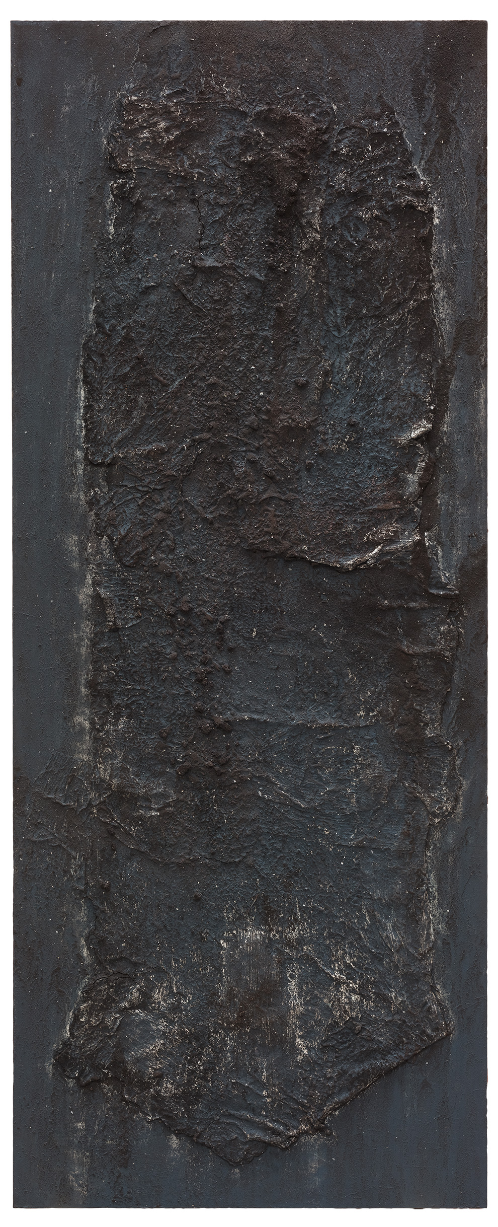 《书卷》三十二--200x90cm--木质构造、宣纸、矿物·植物·土质颜料-、金银粉、金属渣--2018年.jpg