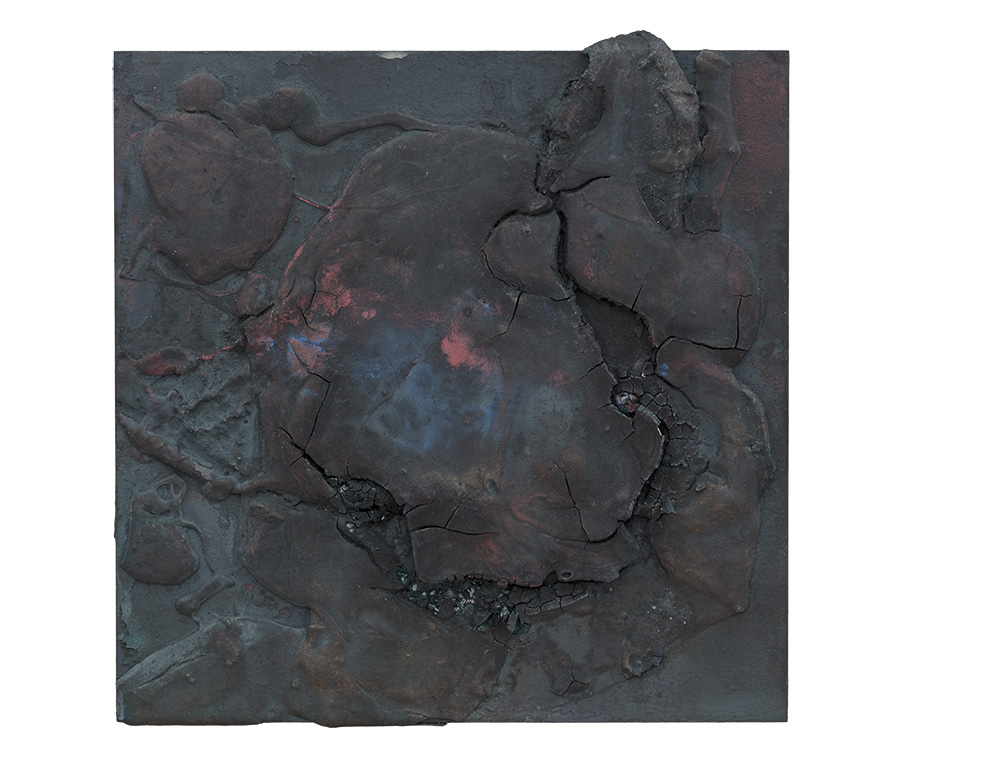 胡伟《黑漆古》五-50x50cm--木质构造、麻纸、矿物·植物·土质颜料、箔--2016年-.jpg