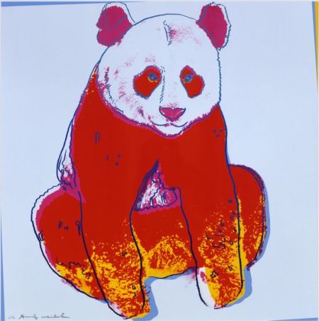 安迪·沃霍爾《瀕危物種：大熊貓》，1983年