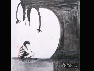 Zhu Hui, Wolf is coming, Acrylic on Canvas, 120x120 cm 2008  朱慧 狼来了 布面丙烯 120×120 cm 2008 