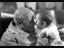 毕加索与奥利维亚•克雷格，慕冉市，1967年，银质明胶照片