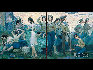 《藍天的女兒》田克盛 油畫